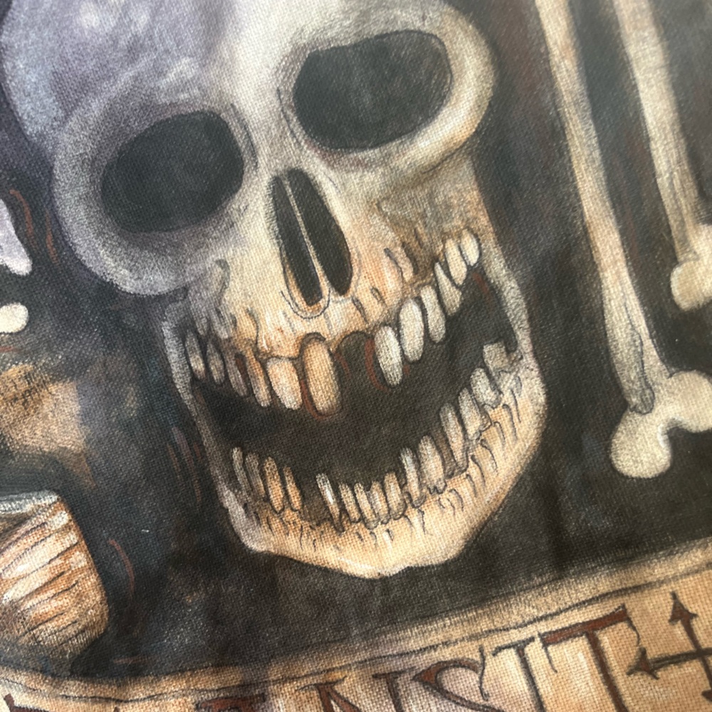 NWOT skull traveler bag Handmade WORK OF ART carry it or hang it on your wall - Picture 12 of 16